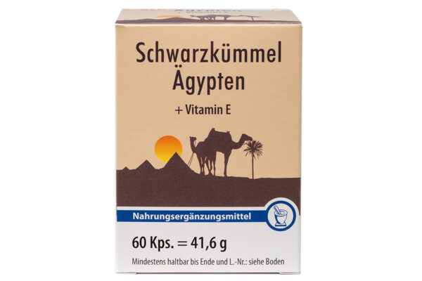 Schwarzkümmel Ägypten + Vitamin E – Weichgelatine Kapseln